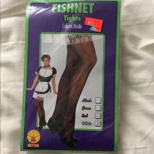 Fishnet stockings white